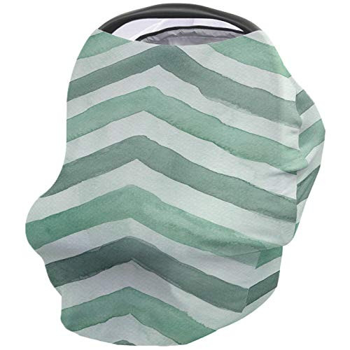 Watercolor Paint Arrow Baby Nursing Cover for Breastfeeding- Breathable Stretchy Nursing Scarf Carseat Canopy for Boys or Girls Stroller Car Seat Covers Abstract Stripes