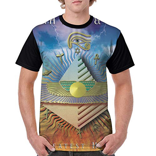 Earth Wind  and  Fire Shirt Mens Stylish Short Sleeve Round Neck Baseball T-Shirt Tops 3X-Large Black