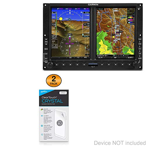 BoxWave Screen Protector for Garmin G500 -ClearTouch Crystal -2-Pack-- HD Film Skin - Shields from Scratches for Garmin G500 BoxWave Screen Protector for Garmin G500 -ClearTouch Crystal -2-Pack-- HD Film Skin - Shields from Scratches for Garmin G500