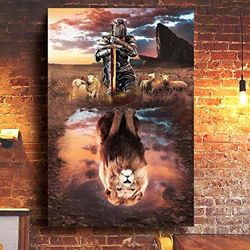 Apostle Poster Creed- Of God Prayer Armor- Jesus And Lion- Gifts- Wall Art- Christian Wall Decor 2 11x17 16x24 24x36 Inch -No Frame- 2