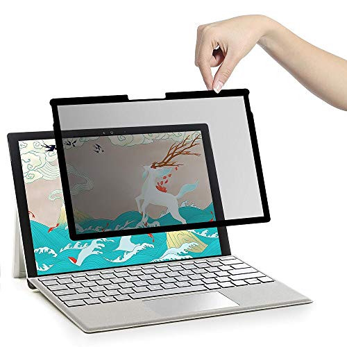 ?Fully Removable ? ZOEGAA Surface Laptop 1/2 13.5 inch Privacy Screen Protector Anti-Blue Light/Anti-Spy Filter Compatible Microsoft Surface Laptop 2 Privacy Screen Protector