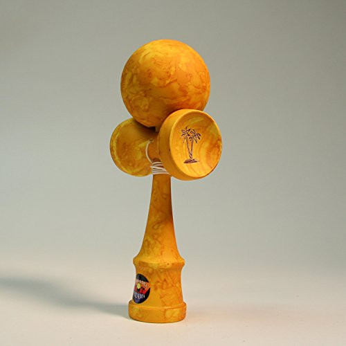 Bahama Kendama Tide kendama - Vibrant colored and Rubber paint - Yellow