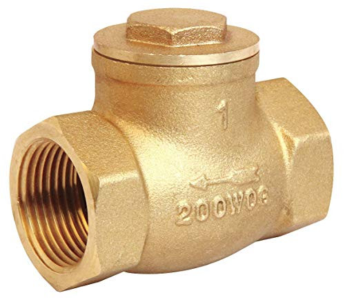 Swing Check Valve- Brass- 1 In.- NPT