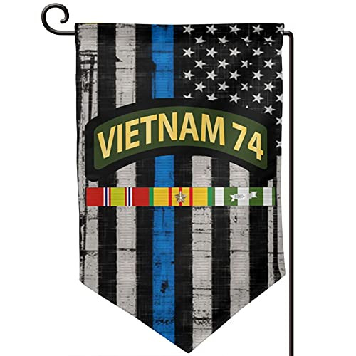 HAOYUNLAI Army - Vietnam Tab - 74 Partnumgarden Flag Military Flag Outdoor Flags Welcoming Flag 12.518in
