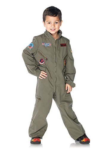 Leg Avenue Top Gun Flight Suit- Small- Khaki
