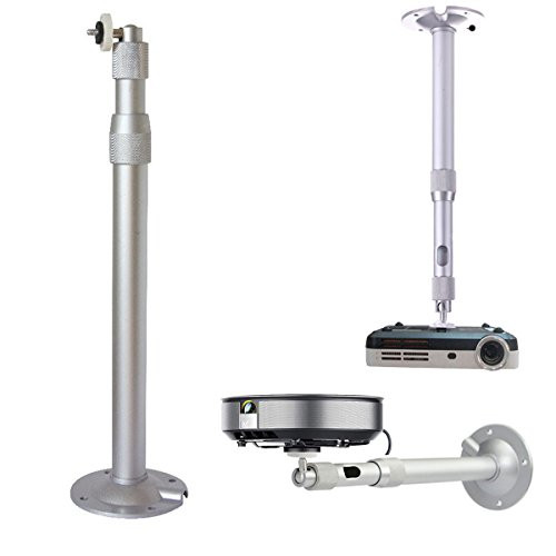 CoCocina 360 Degree Projector Ceiling Wall Bracket Mount LCD Holder Stand Extendable Tilt Swivel