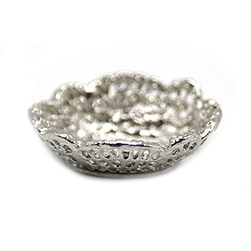 Melody Jane Dollhouse Silver Fruit Bowl Miniature Dining Room Table Accessory 1:12 Scale