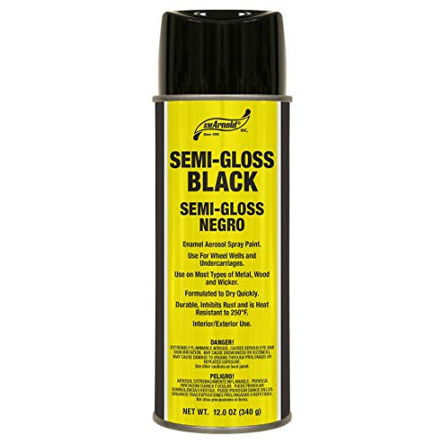 Enamel Spray Paint- Semi-Gloss Black Enamel - Semi-Gloss Black -66-105-