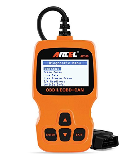 ANCEL AD310 Classic Enhanced Universal OBD II Scanner Car Engine Fault Code Reader CAN Diagnostic Scan Tool - Orange