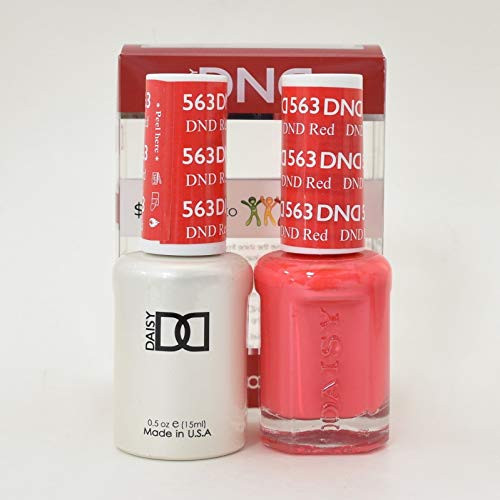 DND Gel  and  Matching Polish Set -563 - DND Red-
