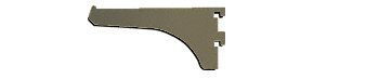 CRL 4" Bronze Anodized Aluminum Brackets