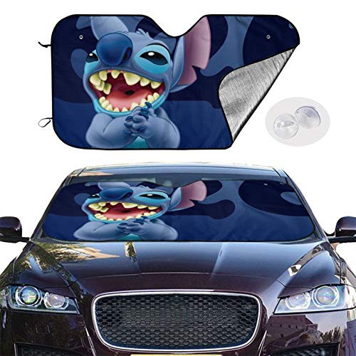 Li-Lo  and  Sti-Tch Car Windshield Sun Shades Car Sunshade Uv Protector Shield Auto Window Windshield Cooler Uv Sun and Heat Reflector