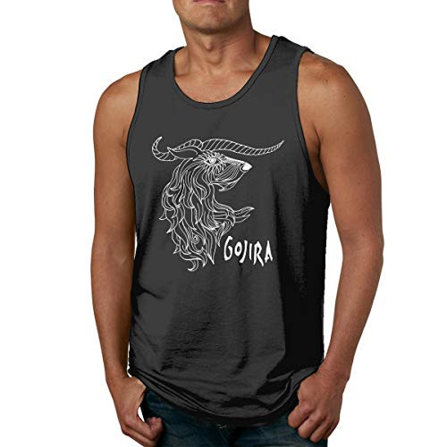 Lemonationob Gojira Cool T Shirts Mens Sleeveless Round Neck Tops Tank Top Muscle Tee Shirt Black