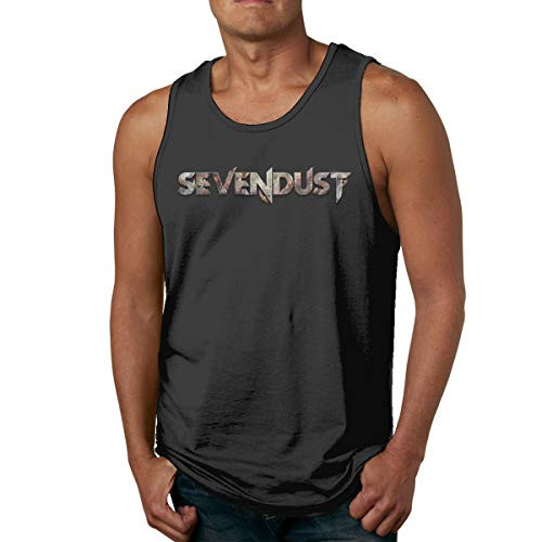 Lemonationob Sevendust Logo T Shirts Mens Sleeveless Round Neck Tops Tank Top Muscle Tee Shirt Black