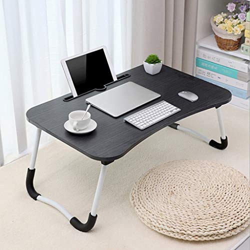 Laptop Desk- Foldable Portable Multifunction Laptop Desk Lazy Table for Bed- Lap Desks Bed Trays for Eating and Laptops Stand Lap Table-Foldable Bed Desk for Laptop and Writing in Sofa- Computer Tray