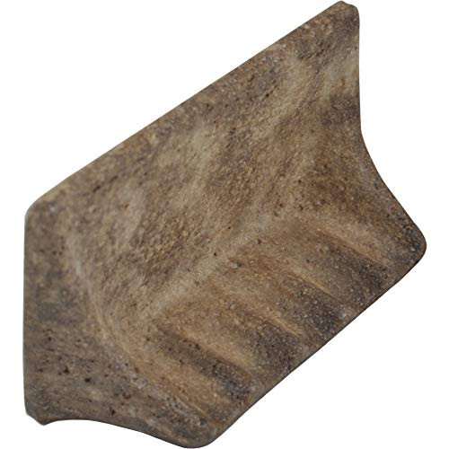 Vogue Tile Premium Quality Classic Shaded Noce Brownish Travertine Resin Soap Dish Holder