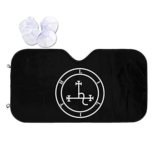 RVSAPK Sigil of Lilith Car Windshield Sunshade Keeps Out Uv Rays Visor Shield Shade