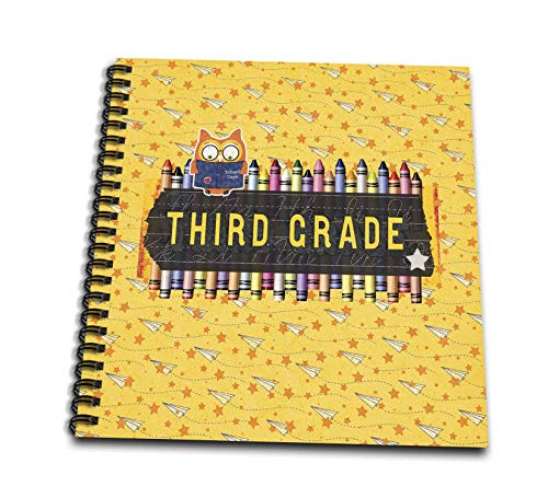 3dRose Image of Third Grade- Blackboard- Crayon Banner- Paper. - Drawing Books -db-334039-1- 3dRose Image of Third Grade- Blackboard- Crayon Banner- Paper. - Drawing Books -db-334039-1-