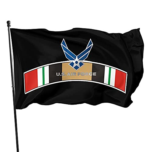 HUZEIMINniu Air Force Iraq Veteran Tab Die Cut Flag 3x5 Ft Outdoor Flag Garden Flag Home Flag Yard Flags Banner Breeze Flag