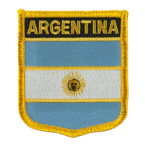 North and South America Flag Embroidered Patch Shield - Argentina OSFM