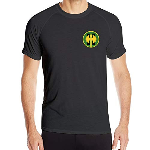 11th MP BDE w Airborne Tab wo Txt Men's Quick Dry Moisture Wicking Athletic-Fit T-Shirt Workout Shirt Black 11th MP BDE w Airborne Tab wo Txt Men's Quick Dry Moisture Wicking Athletic-Fit T-Shirt Workout Shirt Black