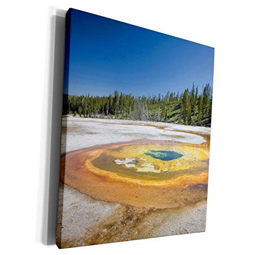 3dRose Danita Delimont - Yellowstone - Wyoming- Yellowstone NP- Geyser- Chromatic Pool - US51 JWI0249 - Jamie and Judy Wild - Museum Grade Canvas Wrap -cw-97404-1-