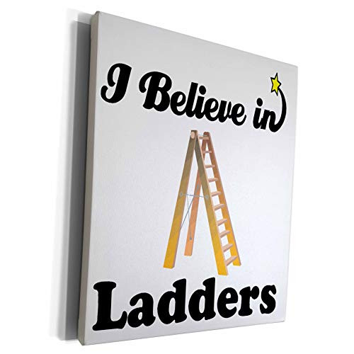 3dRose Dooni Designs I Believe In Designs - I Believe In Ladders - Museum Grade Canvas Wrap -cw-105228-1-