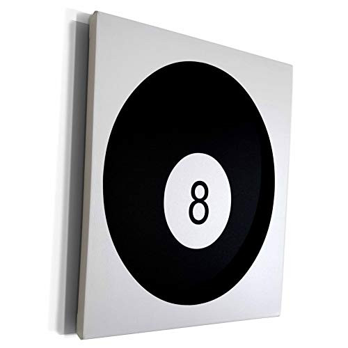 3dRose Janna Salak Designs Sports - Pool Ball -Billiards Eight Ball - Museum Grade Canvas Wrap -cw-223351-1- 3dRose Janna Salak Designs Sports - Pool Ball -Billiards Eight Ball - Museum Grade Canvas Wrap -cw-223351-1-