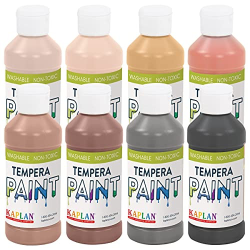 Kaplan Early Learning Washable Multicultural Paint - Set of 8 Kaplan Early Learning Washable Multicultural Paint - Set of 8