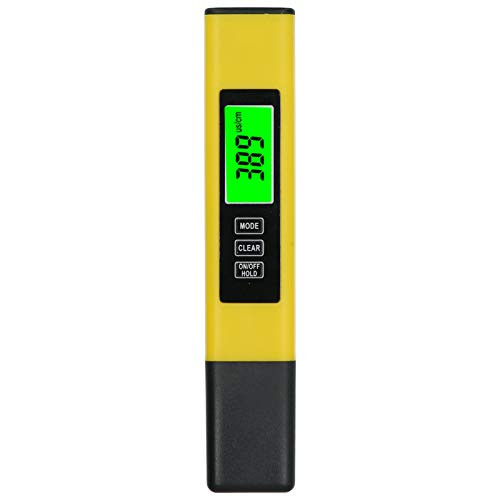 HERCHR TDS Meter Digital Water Tester- 3-in-1 TDS Meter EC Meter Temperature Meter Water Quality Tester for Drinking Water- Pools- Aquariums- 0-9990ppm