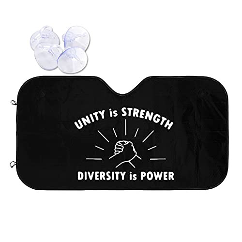 Unity is Strength Car Windshield Sunshade Keeps Out Uv Rays Heat Shield Reflector Cover