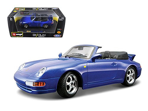Bburago Porsche 911 Carrera Cabriolet Blue 1/24 Diecast Model Car by 22080bl Bburago Porsche 911 Carrera Cabriolet Blue 1/24 Diecast Model Car by 22080bl