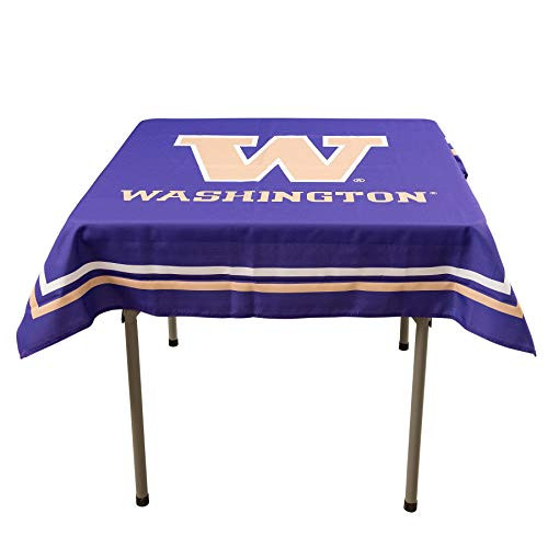 College Flags and Banners Co. Washington Huskies Logo Tablecloth or Table Overlay