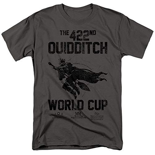 Popfunk Harry Potter Quidditch World Cup T Shirt  and  Stickers -XXX-Large- Charcoal