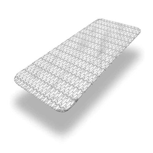 LCGGDB Geometric Polyester Picnic Table Fitted Tablecloth Cover-Football Hexagons Elastic Edged Fitted Table Cloth-24in x 48in -4ft--for Camping- Dining- Outdoor- Park- Patio