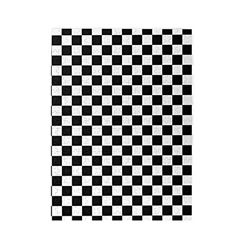STvog Black and White Check Puzzle - Puzzles for Adults 500 Piece Picture Puzzle Jigsaw Puzzle