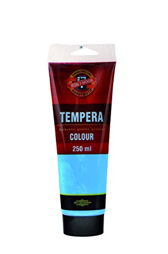 KOH-I-NOOR distemper Colour 250ml Cyan- Paint- 7.8 x 7.8 x 22 cm