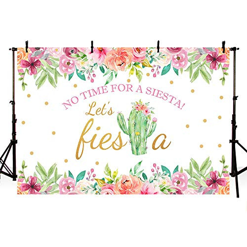 MEHOFOTO 7x5ft Lets Fiesta Backdrop Pink Floral Cinco De Mayo Mexican Festival Birthday Photography Background Cactus Decoration Event Table Decor Banner Background Photo Booth Props MEHOFOTO 7x5ft Lets Fiesta Backdrop Pink Floral Cinco De Mayo Mexican Festival Birthday Photography Background Cactus Decoration Event Table Decor Banner Background Photo Booth Props