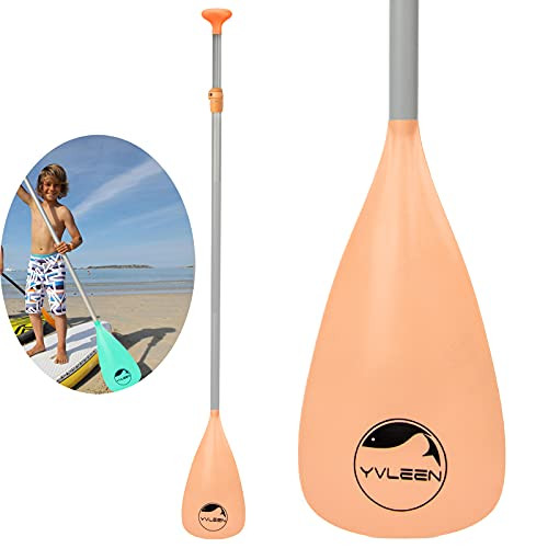 YVLEEN Kids SUP Paddle - 3 Piece Adjustable Stand Up Paddle Board Paddles - Durable- Lightweight  and  Floating Paddleboard Oar