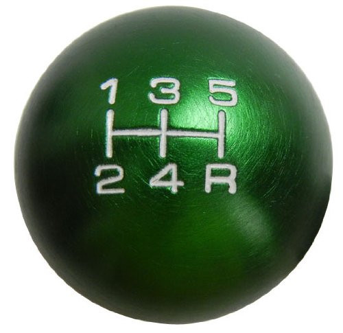 10x1.5mm Thread 5 speed Shift Knob in Green Round Billet Aluminum for Honda Civic Si EX 92 93 94 95 96 97 98 99 00 1992 1993 1994 1995 1996 1997 1998 1999 2000