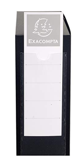 Exacompta - 59831E - Opaque PP Filing Box- 80 mm Spine- A4 - Black