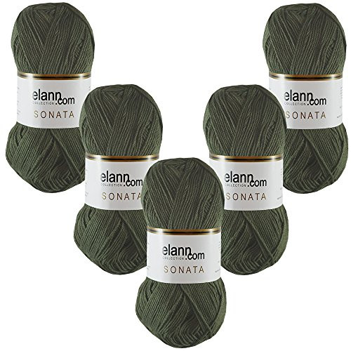 elann Sonata Yarn | 5 Ball Bag | 5923 Tuscany Olive