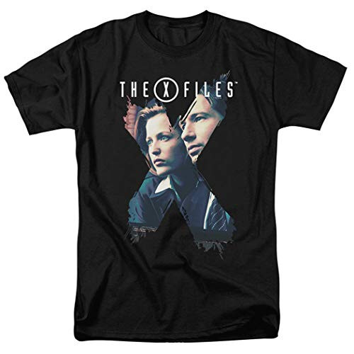 Popfunk The X-Files Mulder and Scully T Shirt  and  Stickers -XXXXX-Large- Black