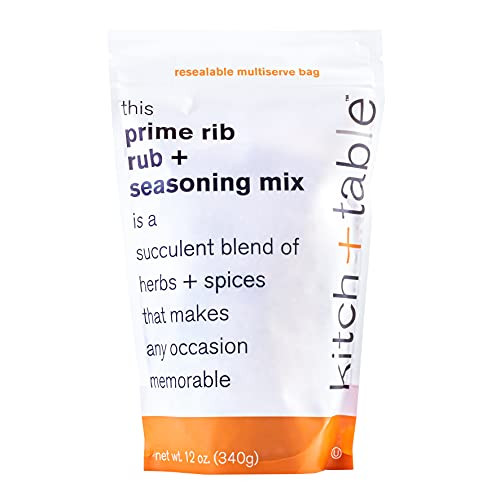 Kitch Plus Table Gourmet Prime Rib Rub  and  Seasoning- 12 Oz- 113 Servings