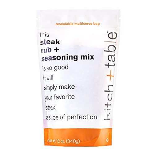 Kitch Plus Table Gourmet Steak Rub  and  Seasoning- 12 Oz - 103 Servings