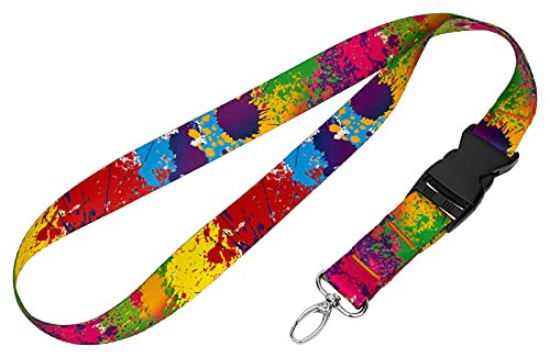 Country Brook Design - Paint Splatter Neck Strap Lanyard -3/4 Inch-