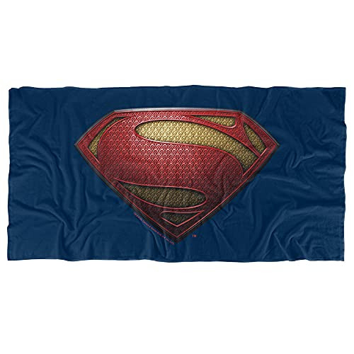 Superman Man of Steel Mos Shield Officially Licensed Beach Towel 30" X 60"