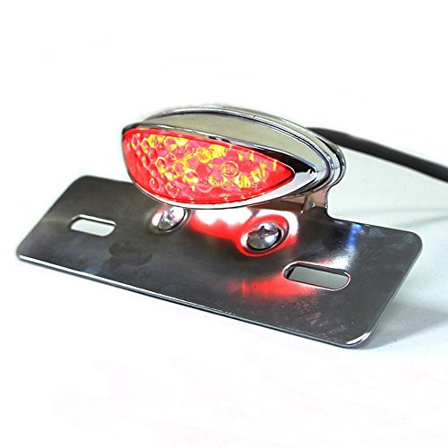 Chrome Motorcycle License Plate Bracket Taillight Assy-1pc MotortoGo LED Taillight lamp Brake Light for 1983 Honda Goldwing 1100 GL1100A Aspencade