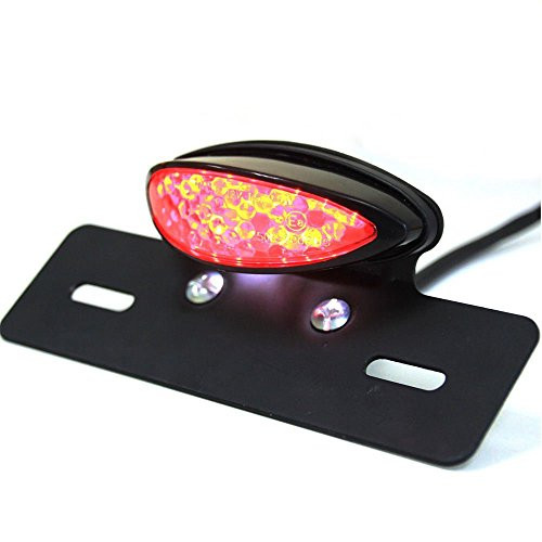 Black Motorcycle License Plate Bracket Taillight Assy-1pc MotortoGo LED Taillight lamp Brake Light for 1998 Honda Goldwing 1500 GL1500SE