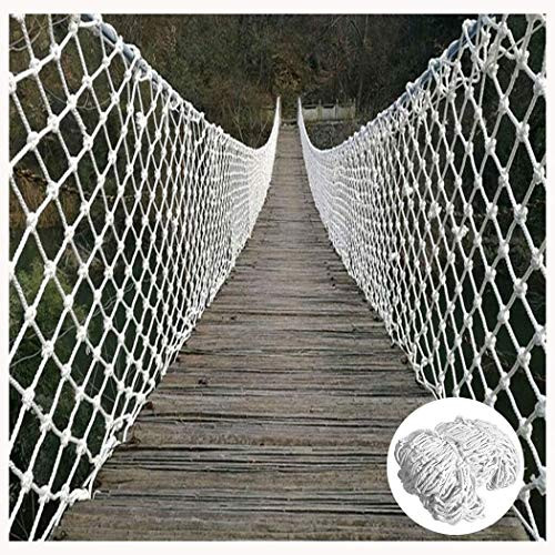 Safety Net Banister Stair Mesh Fall Protection Safety Net Durable Safety Net Railing Anti-Fall Net Protection Mesh Balcony Patios and Outdoor Railing Stairs Netting Sturdy Mesh- White